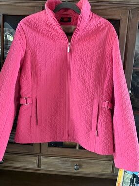 Gallery Bright Pink Quilted Jacket